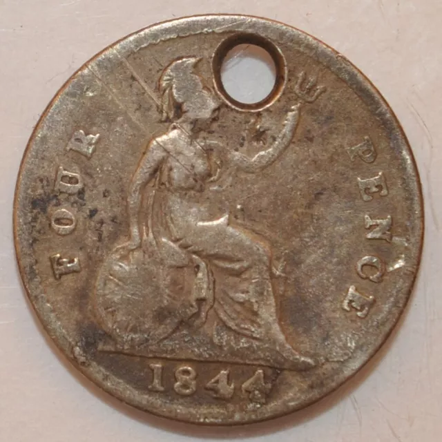 1844 Four pence Great Britain silver