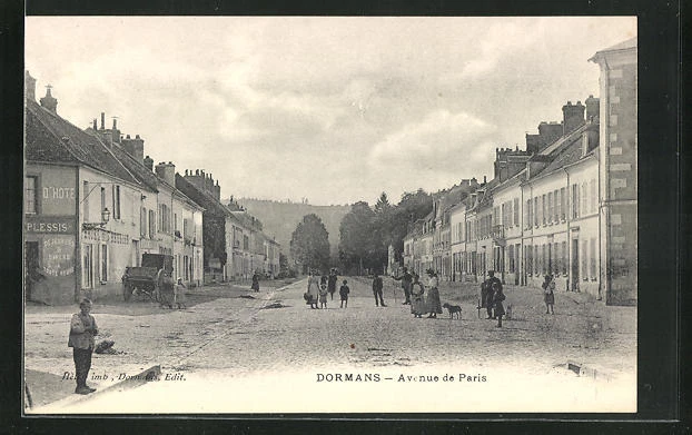 CPA Dormans, Avenue de Paris