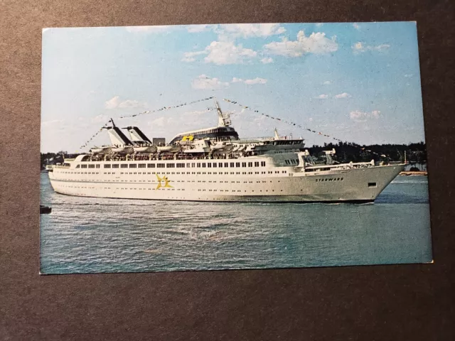 Cruise Ship MS STARWARD, Norwegian Caribbean Lines  Naval Cover Unused Postcard