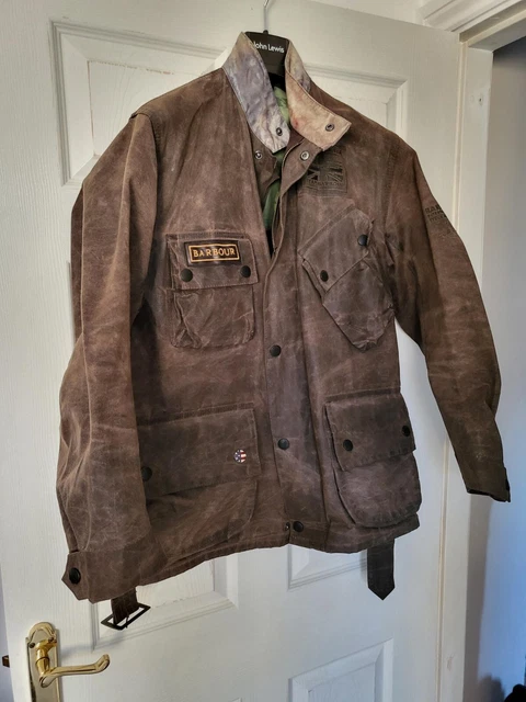 BARBOUR JACKET Size L Mens Green Polyester 25.20