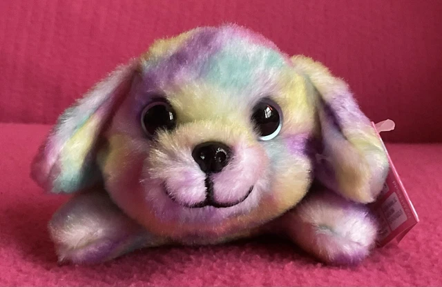 RUSS PETOOTIES PETS Rainbow Puppy Dog (Beagle?) Soft Plush Toy