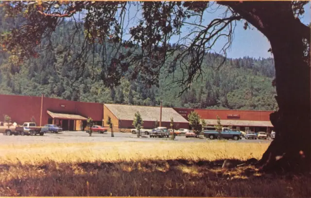 Hoopa Valley Shopping Center, Humboldt County, CA Vintage ca 1970s Postcard