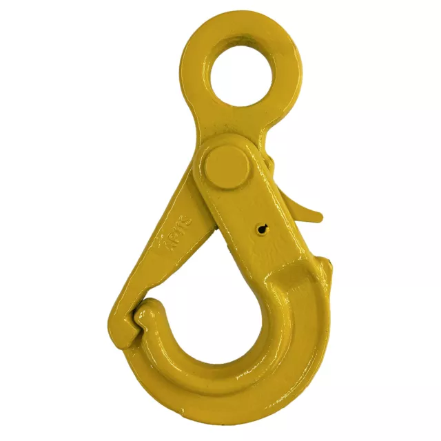 Grade 80 Eye Type Auto Self Locking Hook Grip Latch 10mm 3.15 Ton Chain Sling