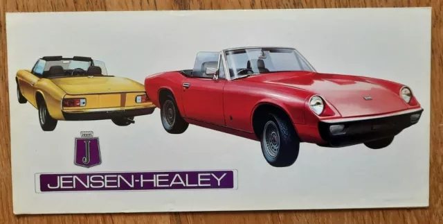 1972 JENSEN HEALEY car sales brochure / prospekt / catalogue. Very rare!