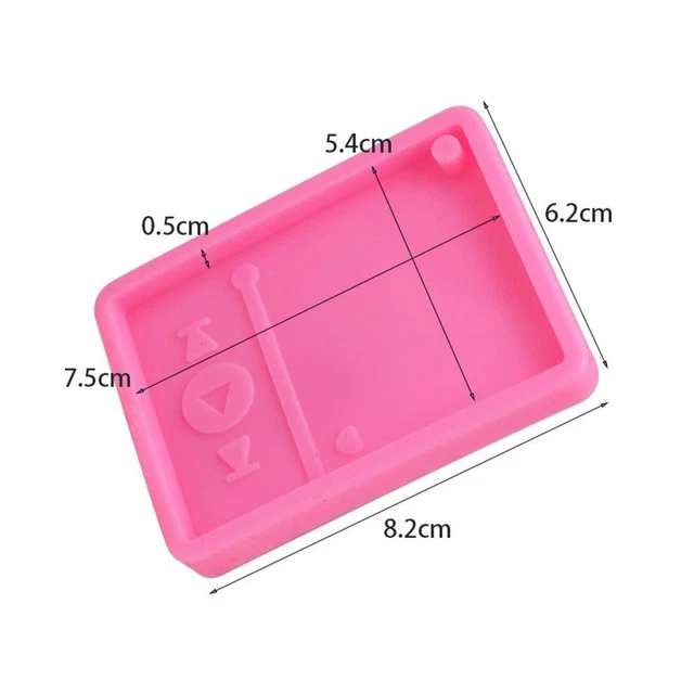 silicone Moule de lecteur de résine Outil de bijouterie Moule à chaîne de clés 2
