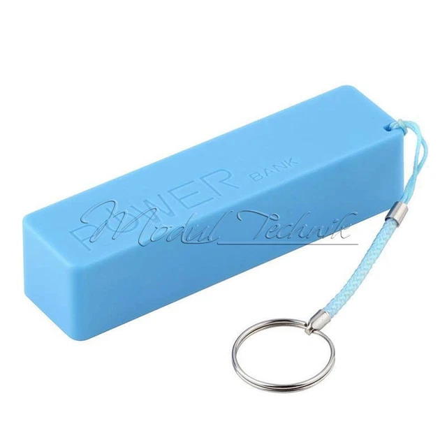 Blue 1800/2200/2600mAh USB Power Bank Case 18650 Battery Charger DIY Kit Box New