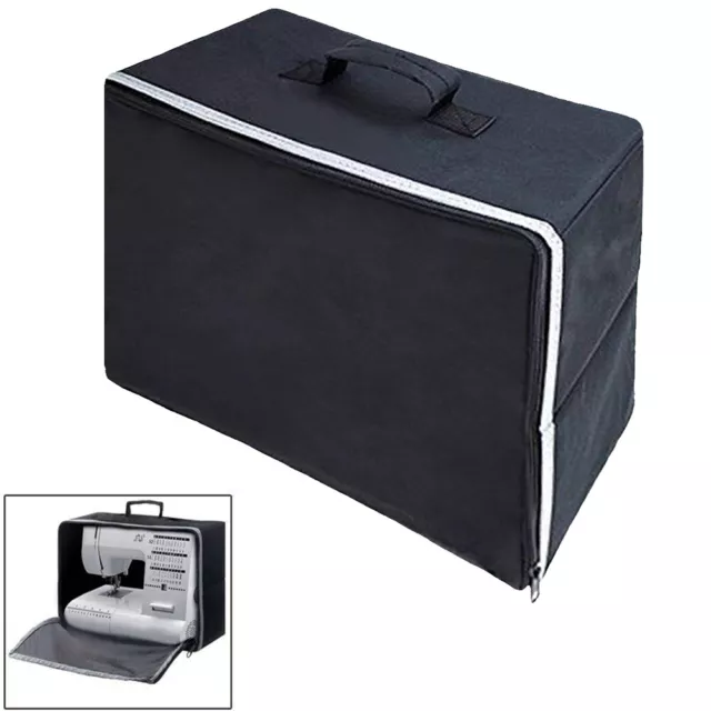 Storing dustproof protective zipper closure sewing machine cover tote bag
