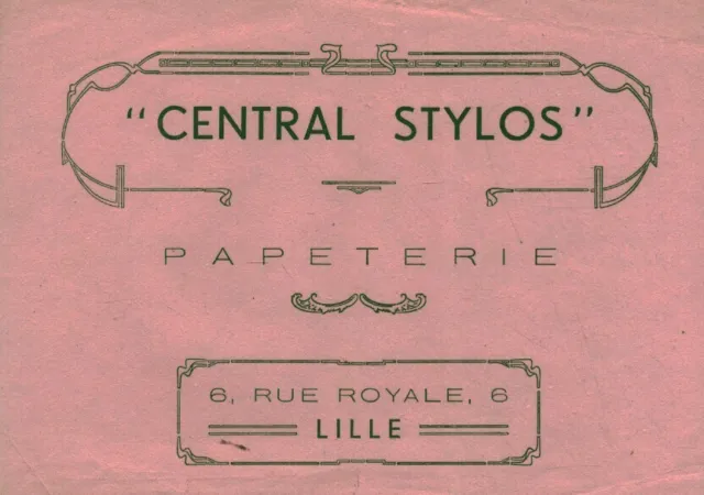 Buvard vintage central stylos papeterie à Lille