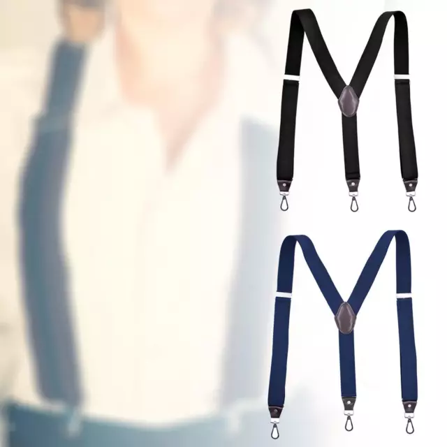 Fashion Men's Suspenders 3 hooks Back Unisex Strap Belt for