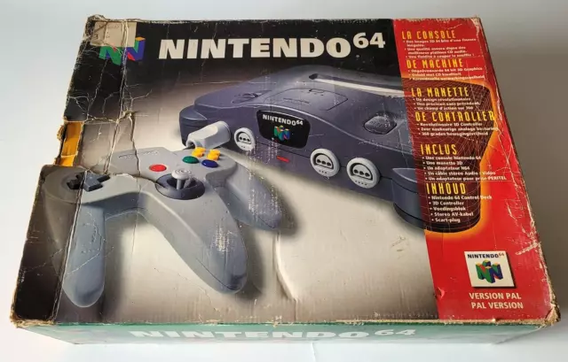 Console Nintendo 64 Noir En Boite + 1 Manette - PAL - NUS-001