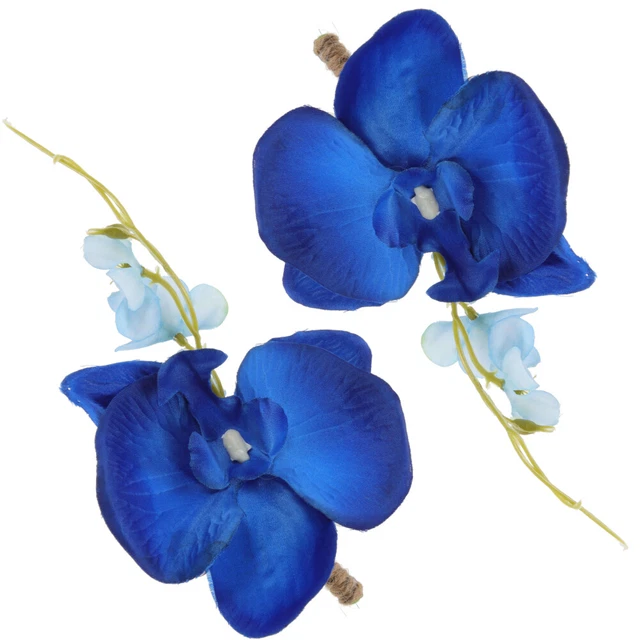 2 Pcs Wrist Flower Wedding Corsage Prop Bride Artificial Boutonniere Flowers