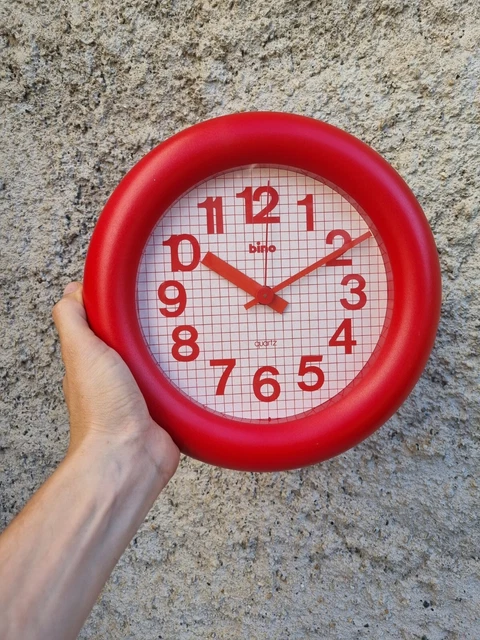 Bino Orologio da parete anni 80 Lorenz Design space Age
