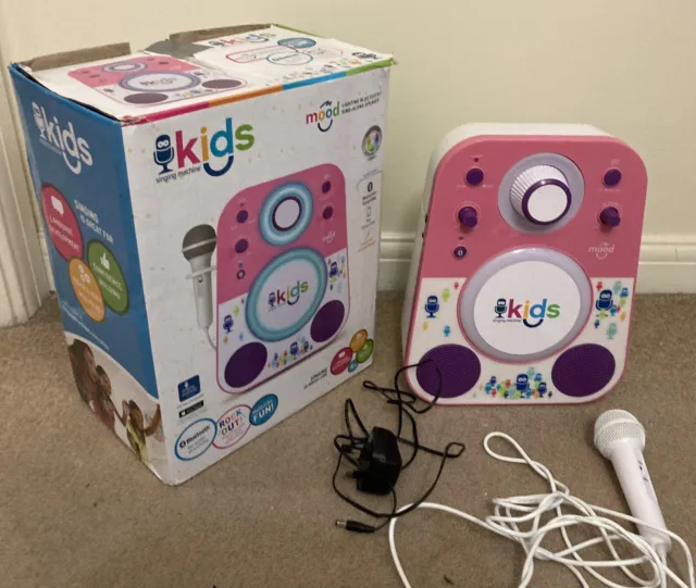 Mood Singing Machine Kids With Microphone, Lights & Bluetooth - Working With Box