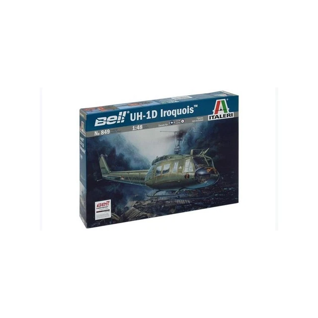 Maquette Hélicoptère Italeri 1/72 UH1D Iroquois – Kit à Monter, Référence ITA1247, Neuf Sous Boîte