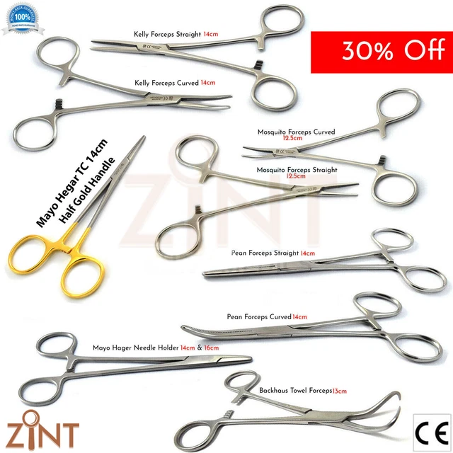 Locking Forceps Artery Hemostatic Clamp Kelly Mosquito Pean Mayo Hegar Backhause