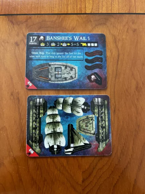 Pirates Wizkids CSG Pocketmodel BANSHEE’S WAIL New & Unpunched Davy Jones Curse