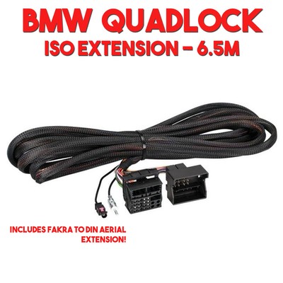 5 m ISO Wiring Quadlock & Antenne Câble d'extension pour BMW 