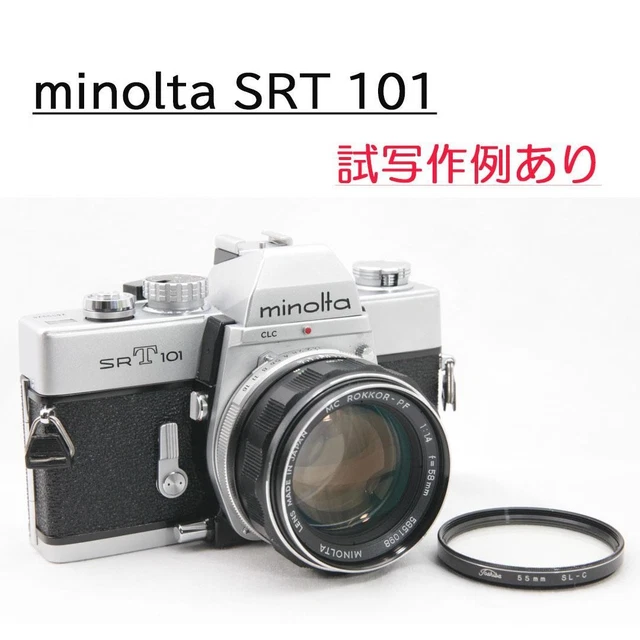 JUEGO DE MUESTRA Minolta SRT101 MC ROKKOR 58mm F1.4 EUR 155,64