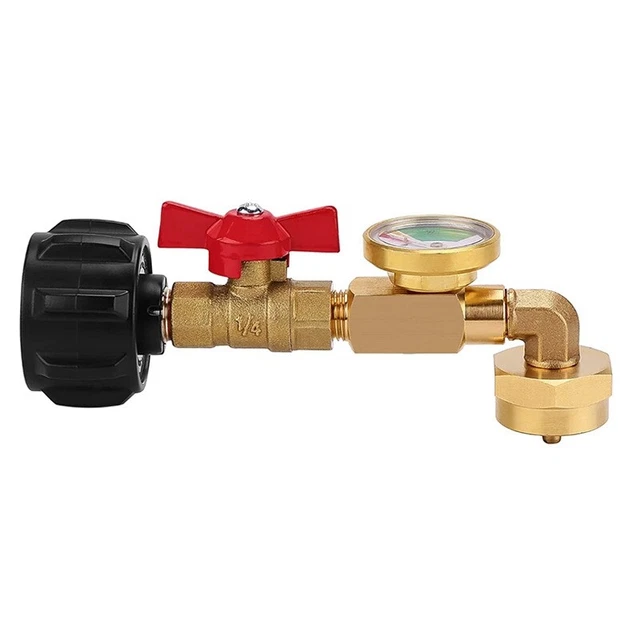Adattatore Per Tubo Propano Da 0,5 Kg A 9,1 Kg, Con Manometro