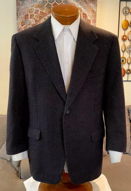 Canali Mens Gray Wool Cashmere 2 Btn Blazer Sz 42 R MINT!