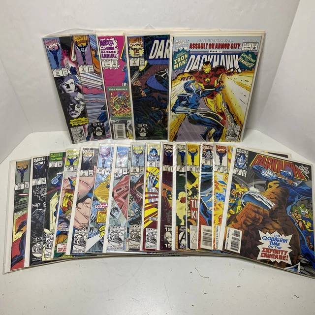 22-Comic Lot Run Darkhawk 1,1 Annual, 2,5,10, 16-31 VF to NM