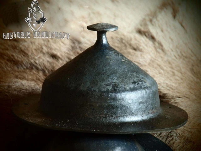 Medieval Steel Shield Boss Mount Riveted Umbo Shield Boss Hand Forged Shield SCA