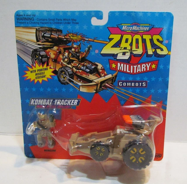 Galoob 1993 Z-Bots Military Combots Kombat Tracker Moc Unused Micro Machines