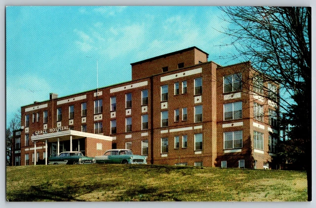 Morganton, North Carolina NC - Grace Hospital - Vintage Postcard - Unposted