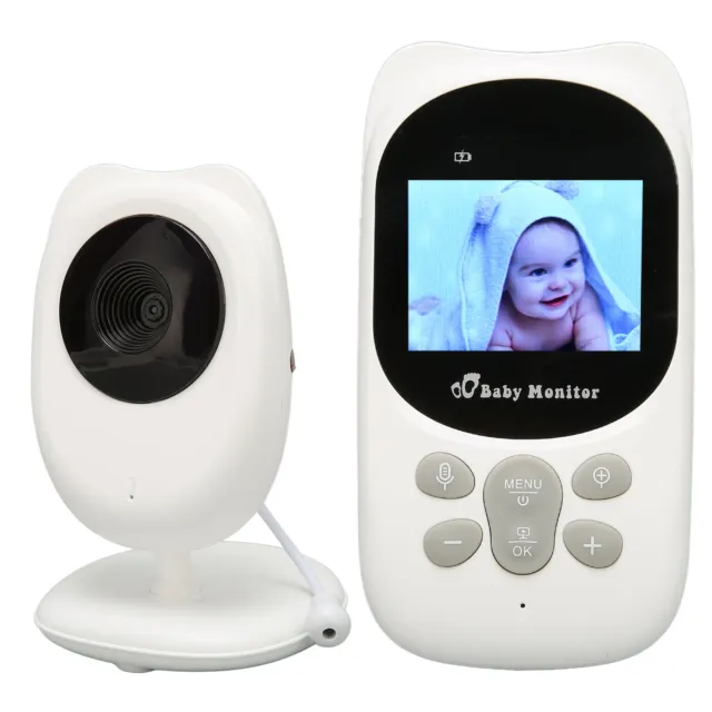 Baby Monitor 2.4in LCD Display Camera Set Two Way Talk Night View Wireless L 2BD