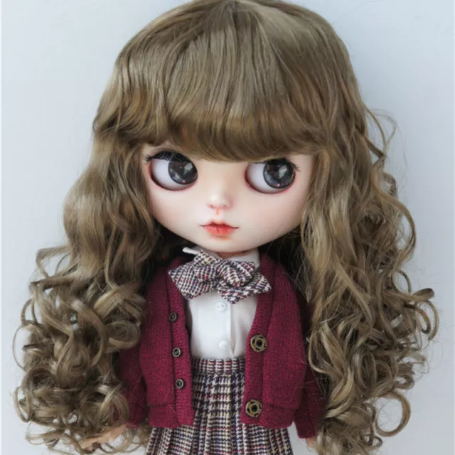 Curly BJD Synthetic Wigs YOSD MSD SD Blythe For 1/6 1/4 1/3 Doll Hair Wig