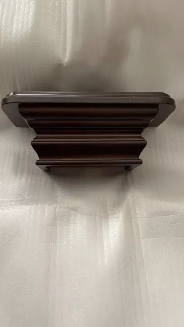 The Bombay Company Mahogany Wood Accent Wall Floating Shelf - BRAND NEW