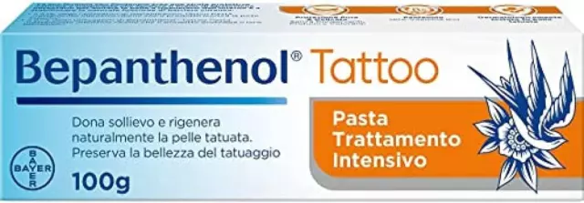 Bepanthenol Tattoo Pasta Trattamento Intensivo, Crema Tatuaggi Corpo Con Panteno