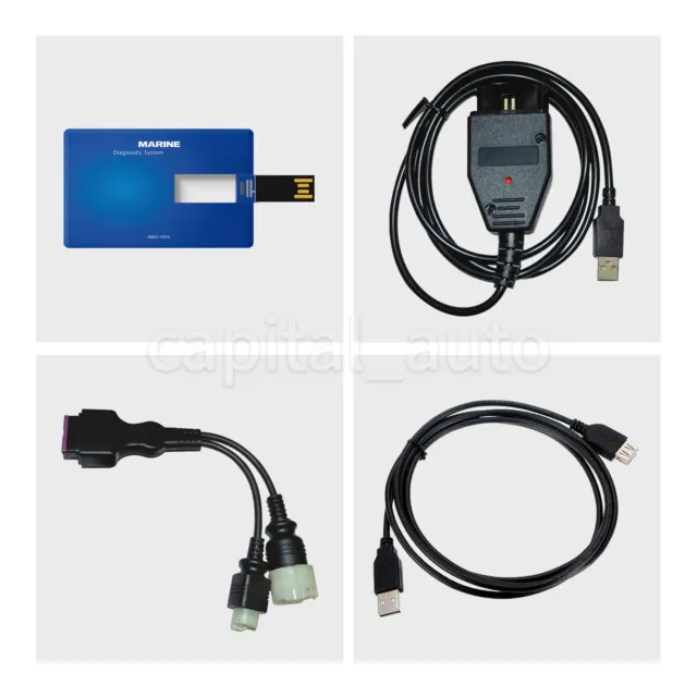 Diagnostic USB Cable Kit for Suzuki Outboard Marine Boat SDS 8.70