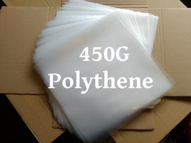 10 x 12" Premium POLYTHENE Vinyl Record Sleeve LP OUTER Covers 450G HEAVY DUTY