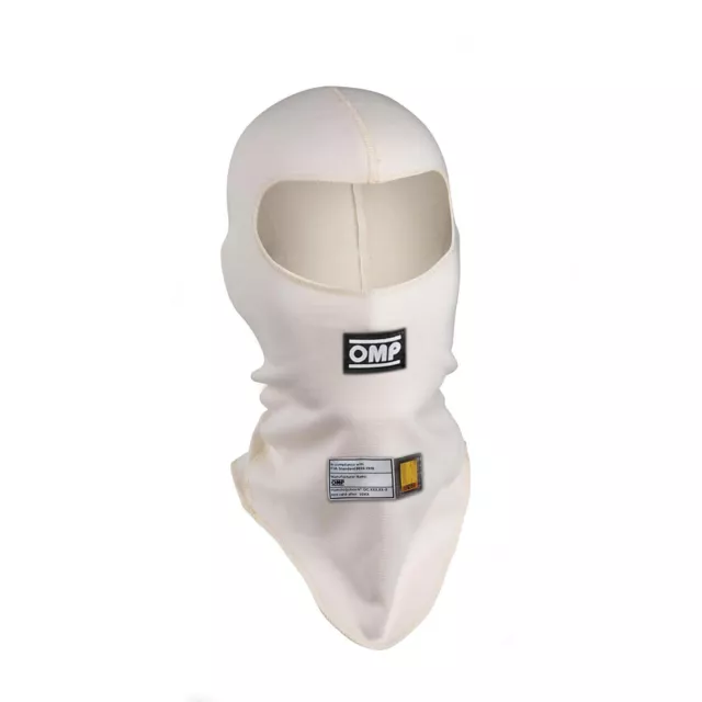 OMP FIRST MY22 Balaclava White (FIA) - M/L