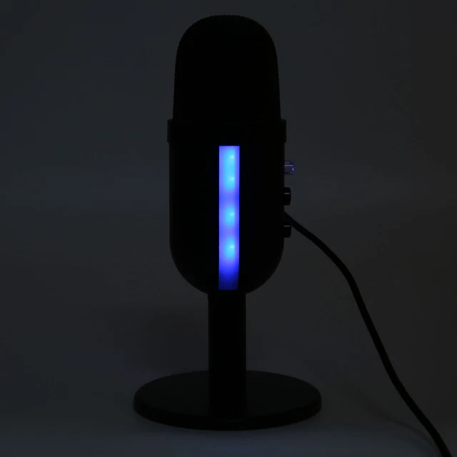 Condenser Microphone 360 Degree Rotatable Stable Noise Reduction Cardioid USB