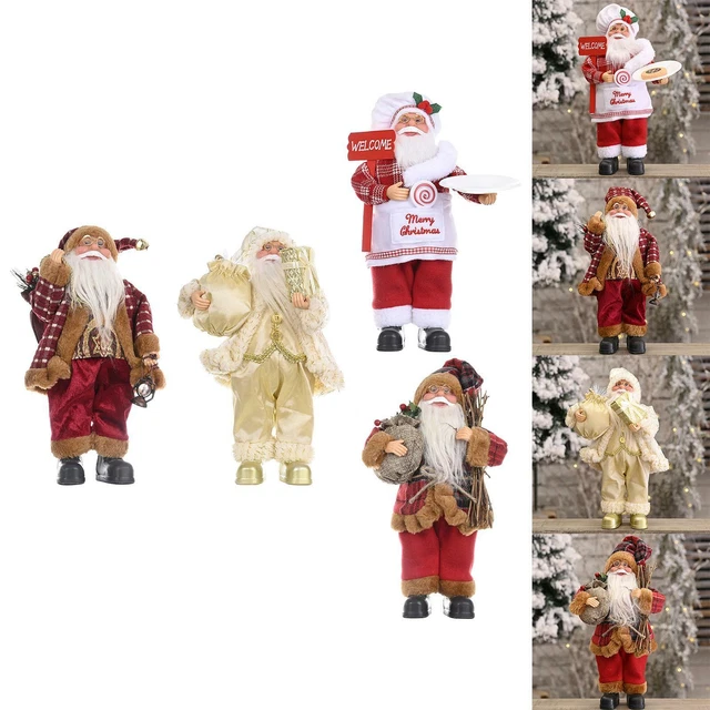 4x süße Weihnachtsmannpuppe frohe Weihnachtsbaum hängende Dekoration Party Weihnachtsgeschenke