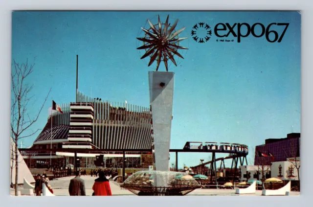 Montreal Quebec-Canada, Expo 67, Pavilion of France, Vintage Postcard