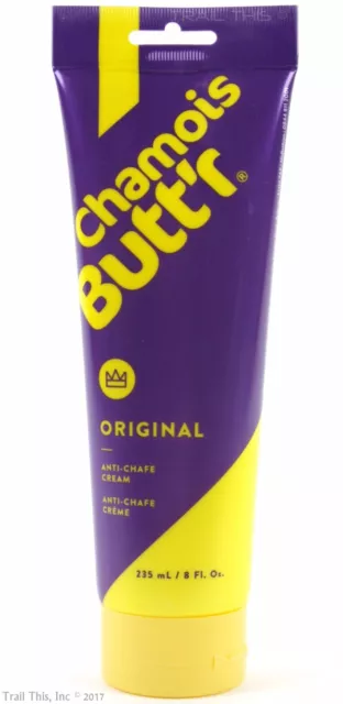 Chamois Butt'r Original Skin Anti-Chafe Cream 8oz 235ml Tube Bike Shorts Butter