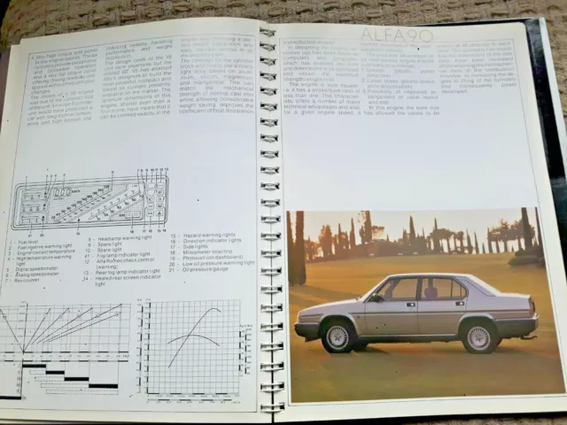 Alfa Romeo Alfa 90 Show Room Sales Book    Hardback  Very Rare 3