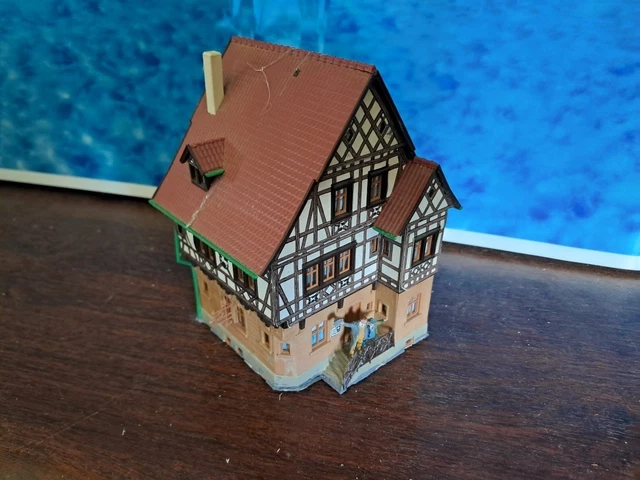 Maquette Bâtiment Faller / Kibri HO - Façade Garage Avec Cour - Pour Modélisme Ferroviaire - Occasion