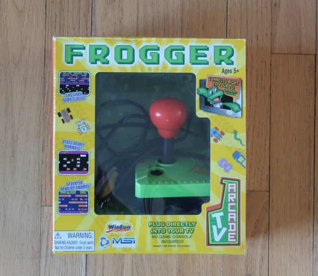 FROGGER 2004 GAME Plug It In and Play TV Arcade Joystick Game Tested