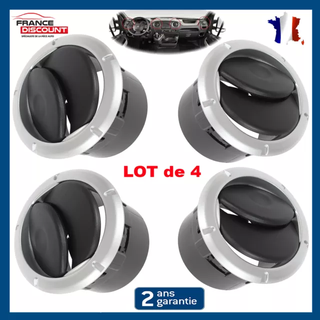 4 Grilles D'aeration Ventilation Argent Avant Prevu Pour Master 3 Movano B Nv400