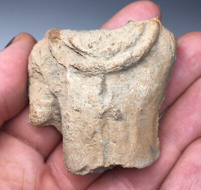 Pre-Columbian Body Torso Jewelry Pottery Terracotta Fragment Human Ritual 10
