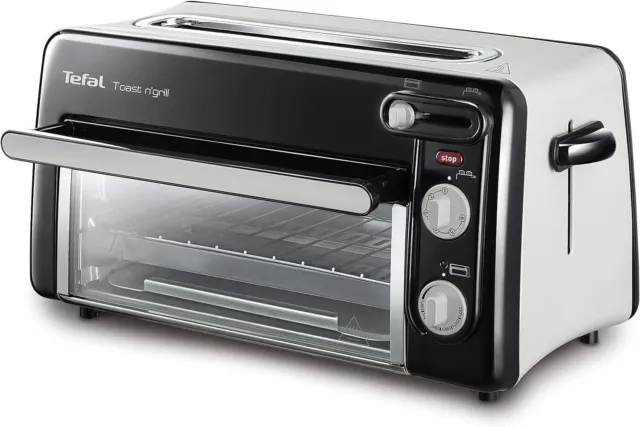 Tefal TL6008 2in1: Toaster und Mini-Ofen Toast N'Grill mit 1300 Watt Leistung m