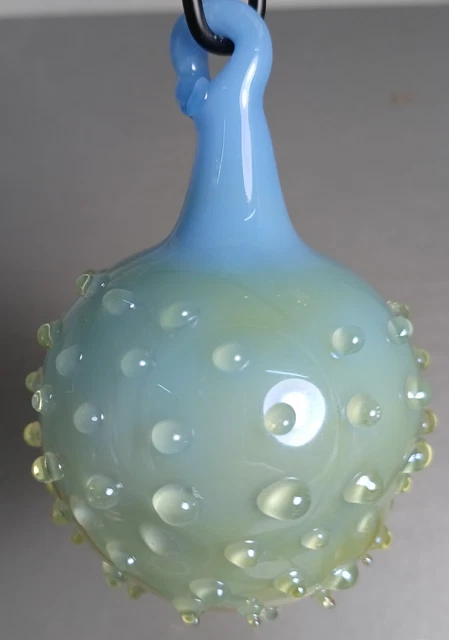 Hand Blown Glass Ornament Ball . Self Representing Artist (SRA)