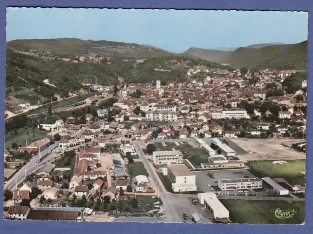 E* CPSM Postcard (25- Doubs- BALUME-LES-DAMES-Aerial Overview)