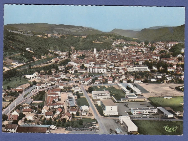 E* Carte postale CPSM (25- Doubs- BAUME-LES-DAMES- Vue générale aérienne)