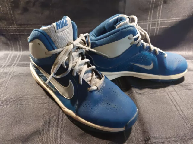 VINTAGE NIKE TEAM Hustle D6 Blue High Mid Top Trainers 6.99 PicClick UK