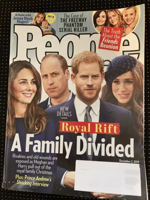 William & Kate Harry & Meghan People Magazine December 2, 2019 Royal Rift